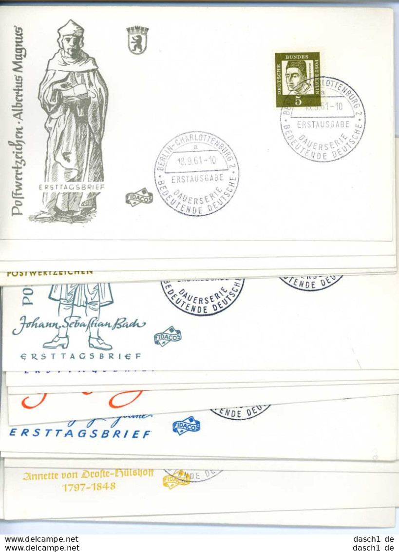 Berlin, FDC, 199-213. 15 Einzelbriefe - Andere & Zonder Classificatie