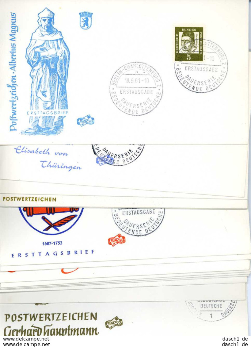 Berlin, FDC, 199-213. 15 Einzelbriefe - Autres & Non Classés