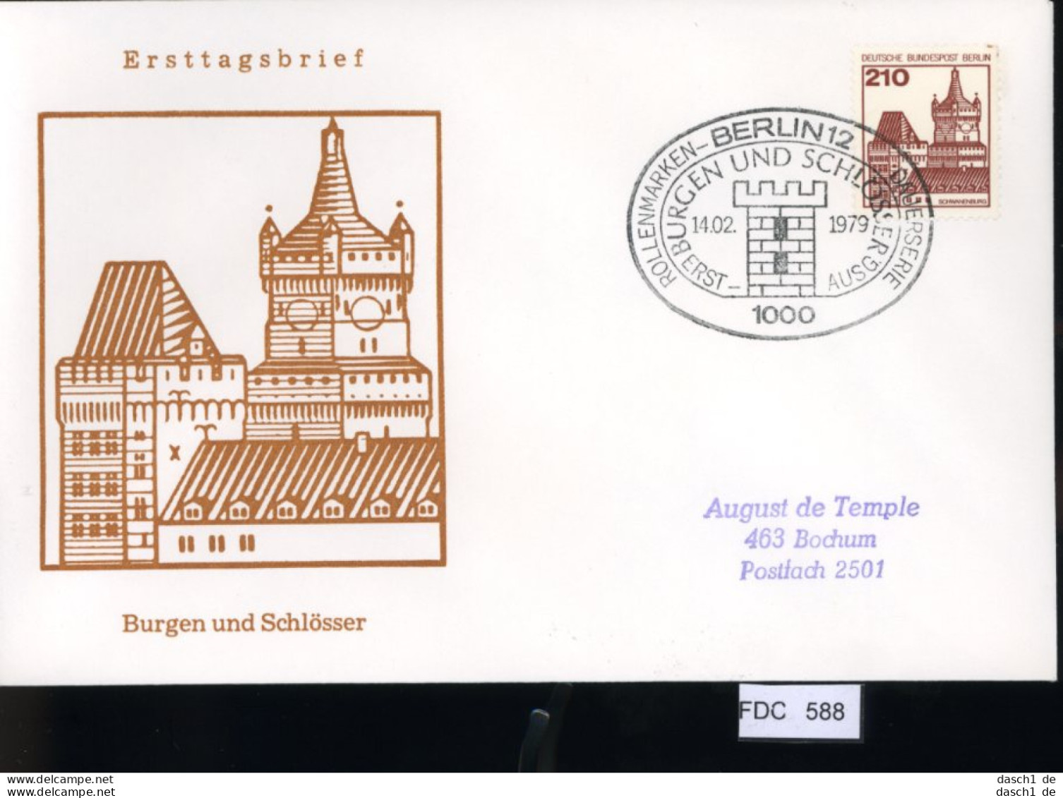 Berlin, FDC, 6 Lose U.a. 1979, Mi.-Nr. 607-610 - Altri & Non Classificati