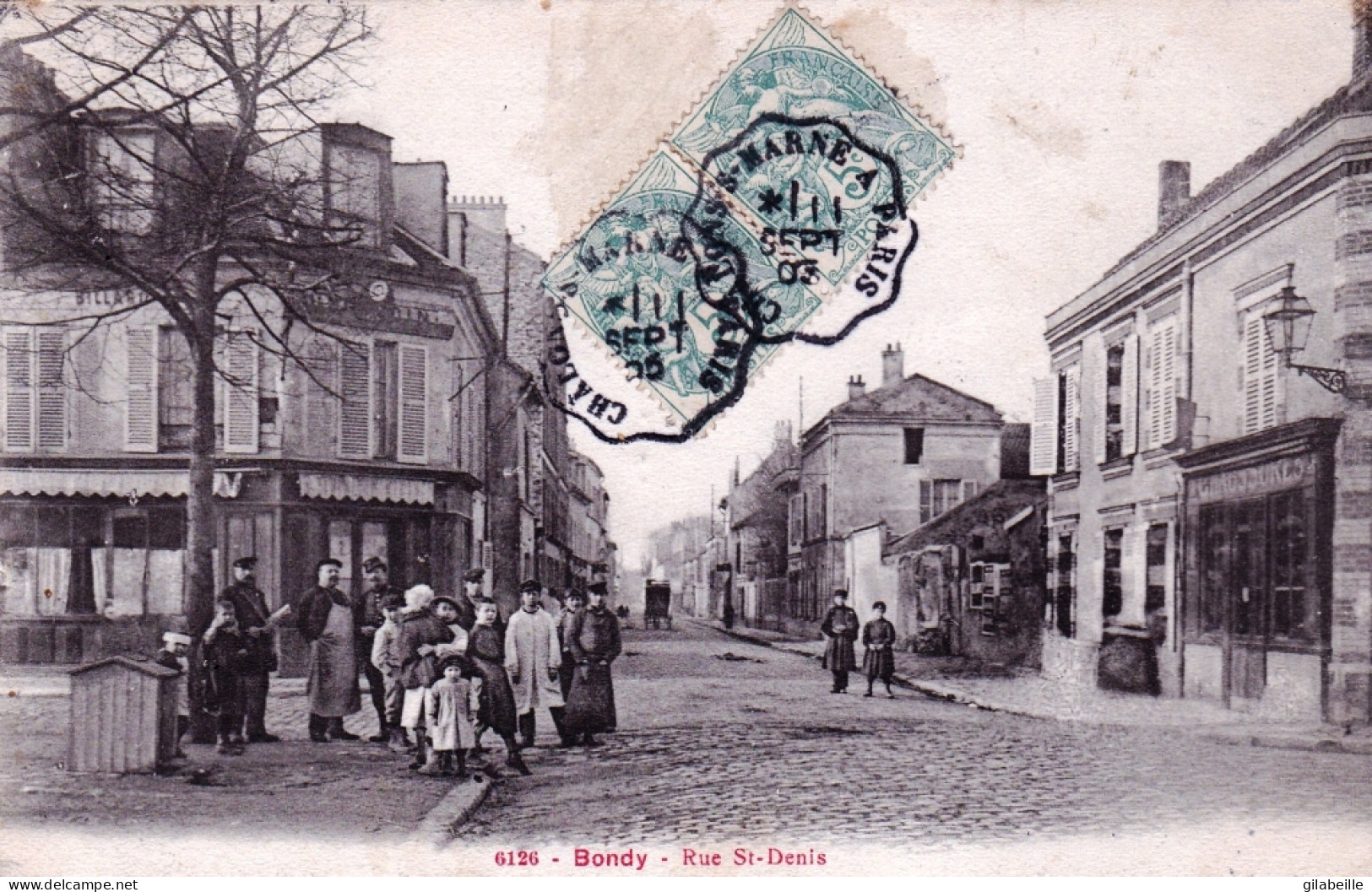 93 - Seine Saint Denis - BONDY - Rue Saint Denis - Belle Animation 1903 - Bondy