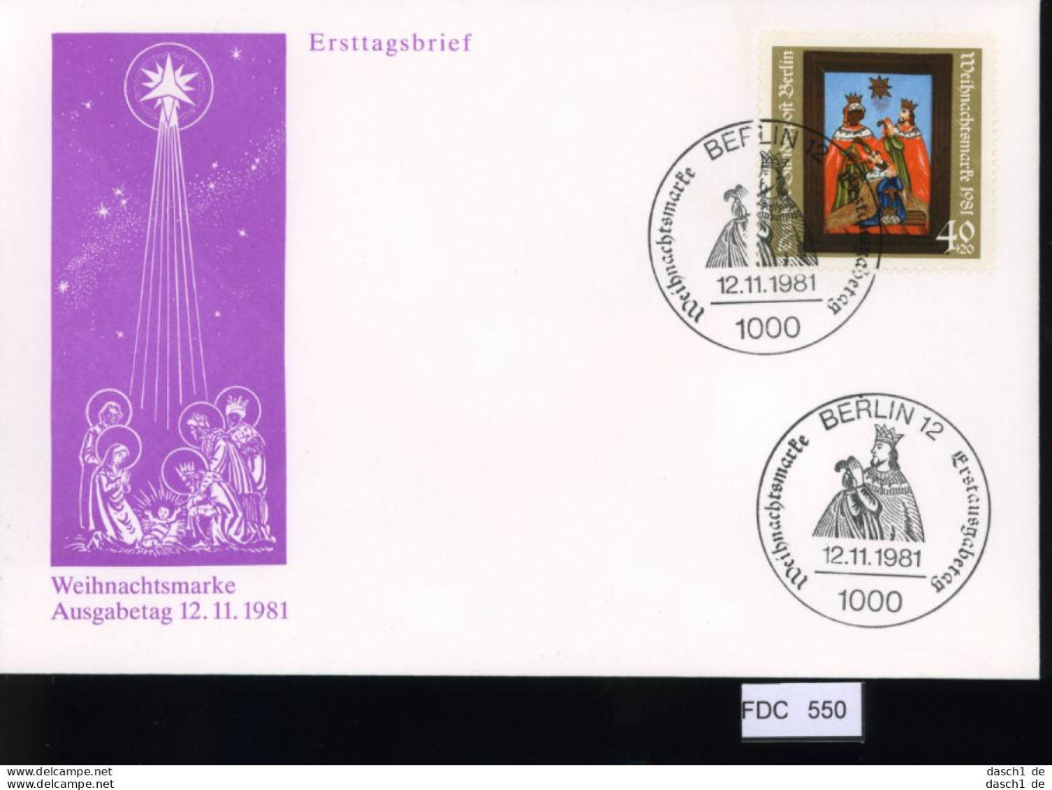 Berlin, FDC, 6 Lose U.a. 1981, Mi.-Nr. 655-657 - Sonstige & Ohne Zuordnung