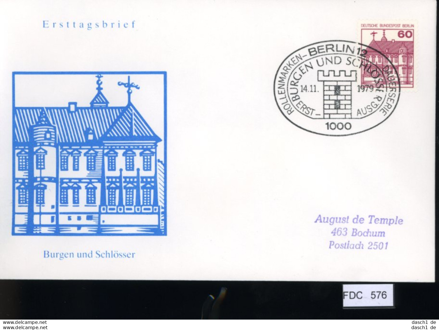 Berlin, FDC, 6 Lose U.a. 1979, Mi.-Nr. 607-610 - Andere & Zonder Classificatie