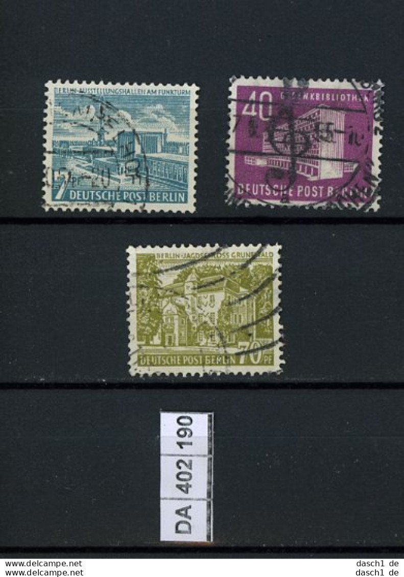 Berlin, Xx, O, 4 Lose U.a. 63, Goethe - Used Stamps