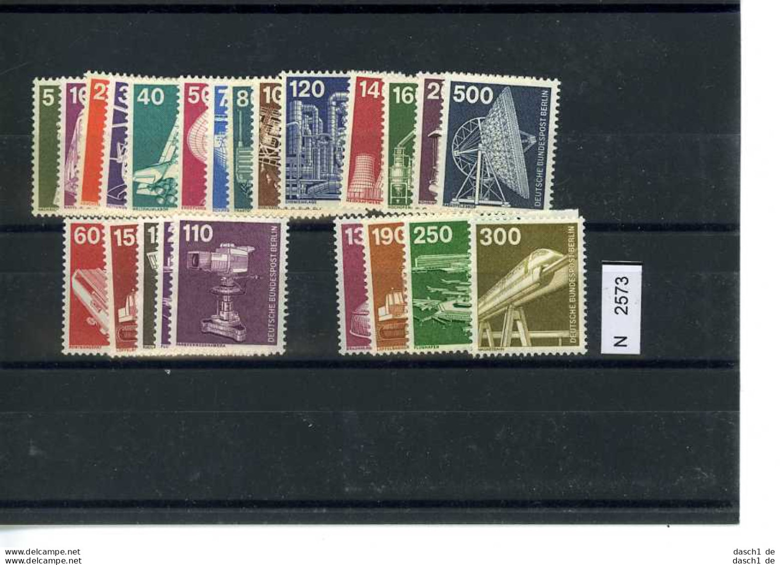 Berlin, 5 Lose U.a. 182-86, Xx, Heuss - Unused Stamps