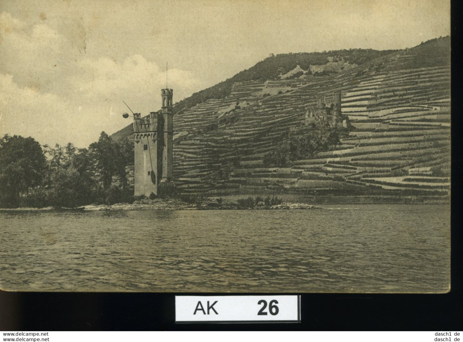 AK026, Der Mäuseturm Und Ruine Ehrenfels, Gelaufen 1910 - Bingen