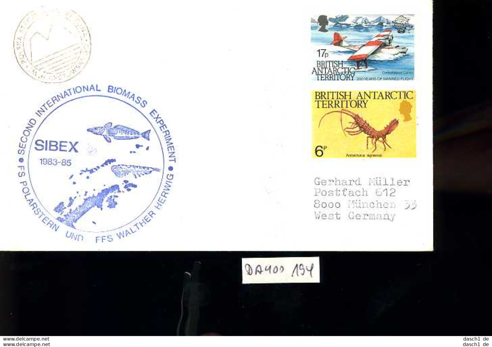 Grossbritannien, British Antarctic Terretory, Sibex 1983 - 1985, Mit Div. SST - Lettres & Documents