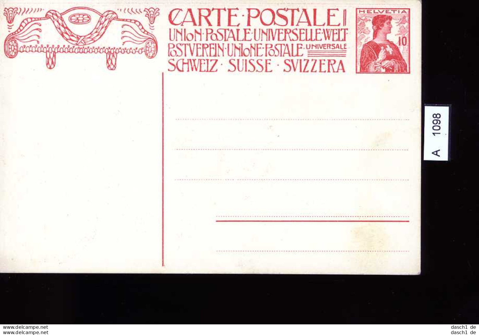 Schweiz, 6 Lose u.a., Postkarte Rheinfall Schaffhausen, 1959 echt gelaufen