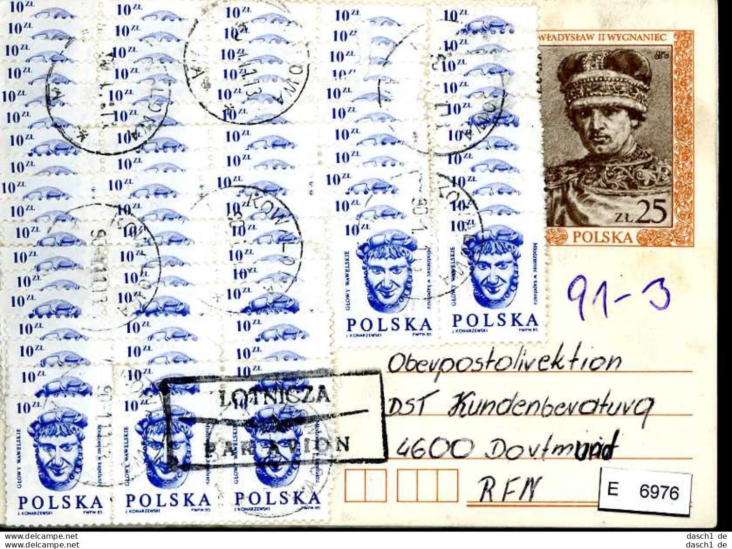 Polen, 6 Lose U.a., Ganzsache Mit Mehrfachfrankaturen  - Stamped Stationery