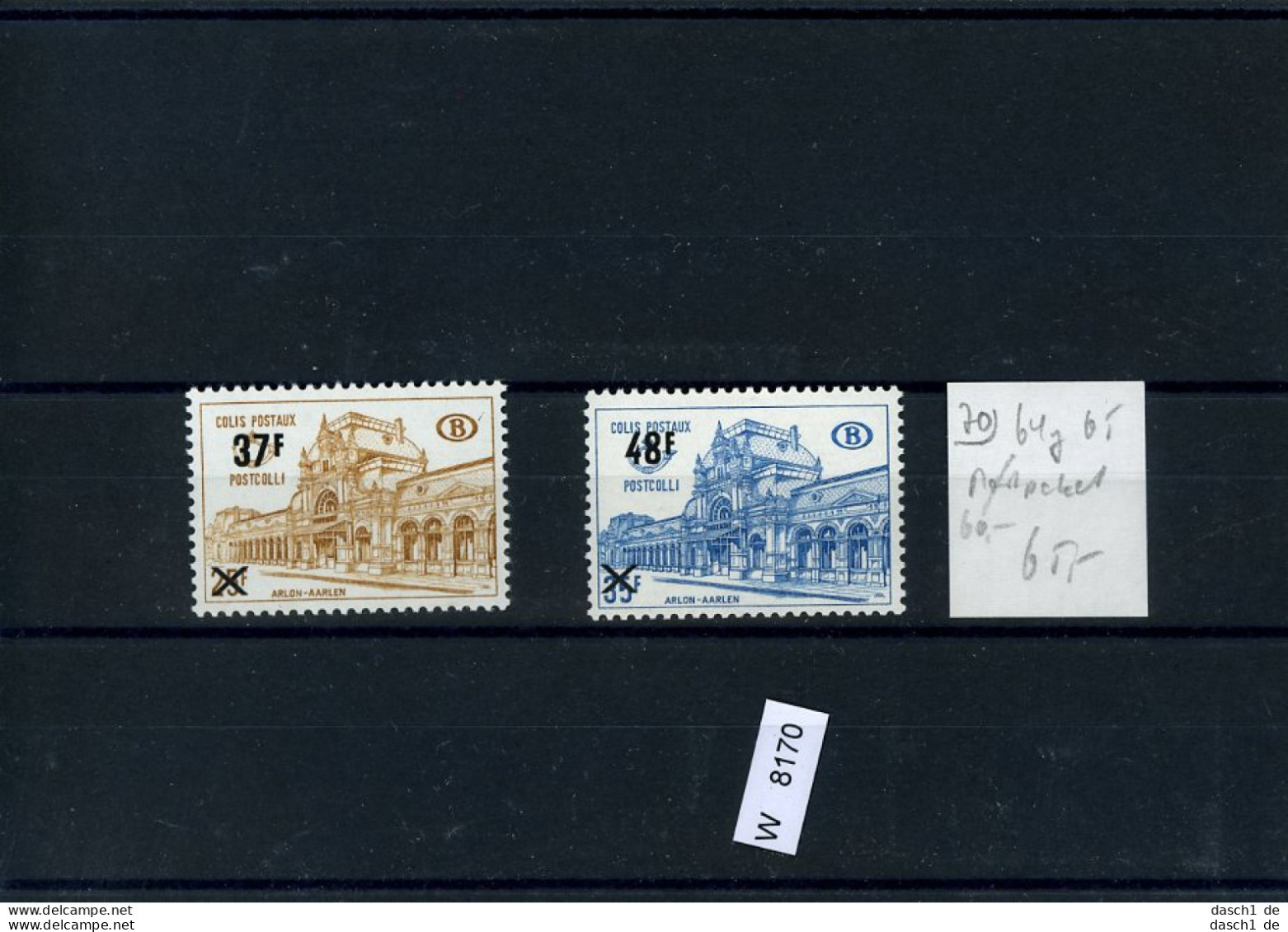 Belgien, Xx, 2 Lose U.a., Postpaketmarken, 76-82 - Sonstige & Ohne Zuordnung