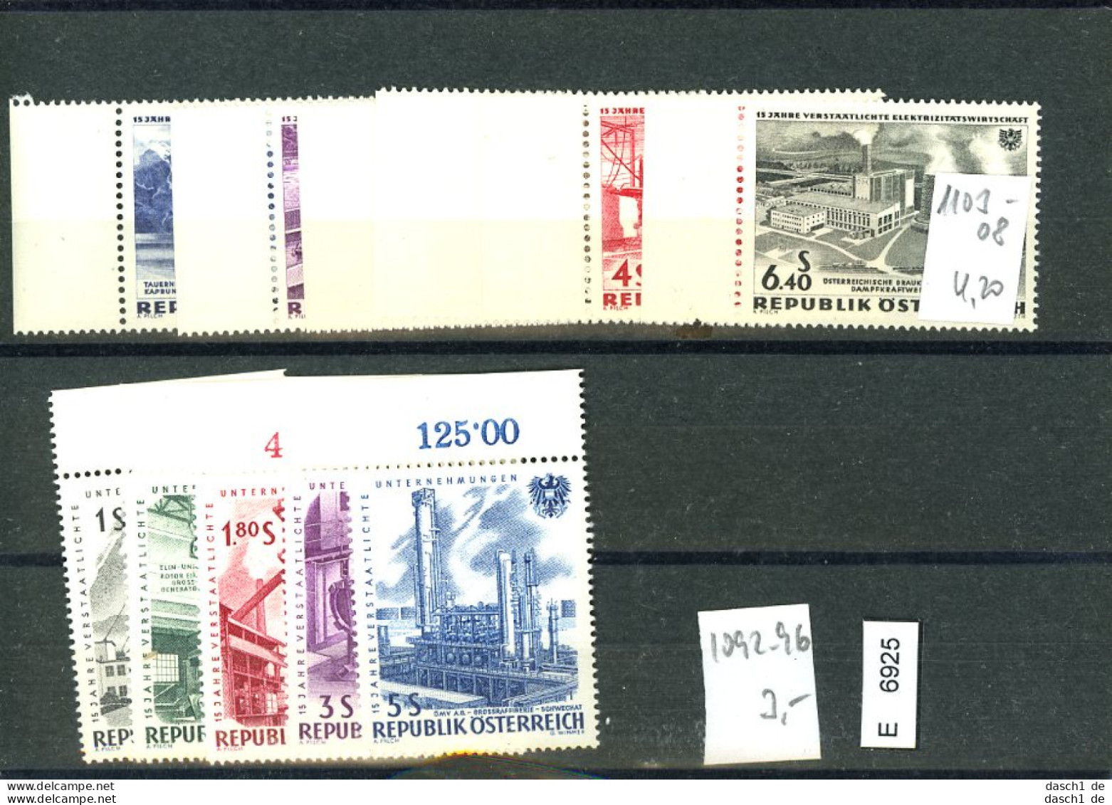 Österreich, Xx, 5 Lose U.a., 1103-08, 1092-96 - Collections