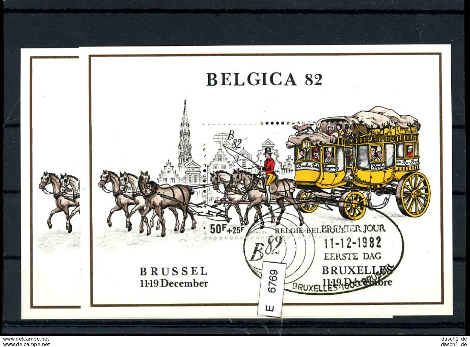 Belgien, Xx, O, 10 Lose U.a., Bl46, 1746-49 Im Viererstreifen - 1961-2001