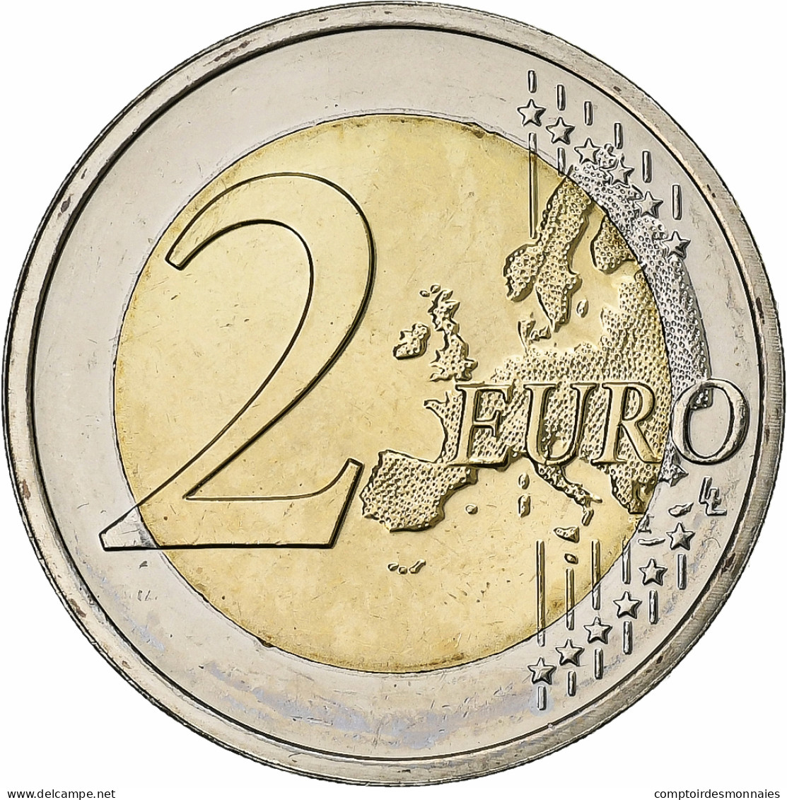 Luxembourg, 2 Euro, Drapeau Européen, 2015, SPL, Bimétallique - Luxemburg