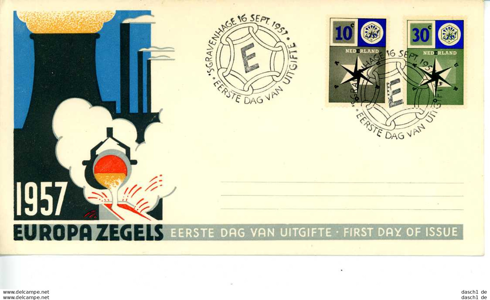 Europa, CEPT, 1957, FDC, 7 Belege - 1957