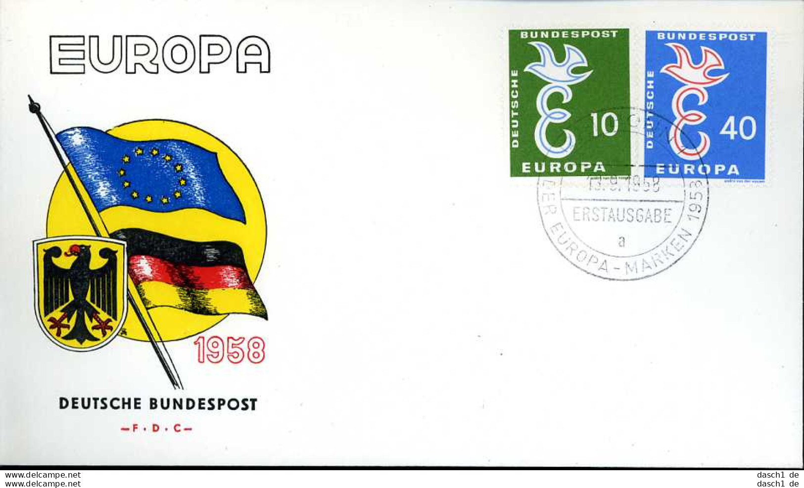 Europa, CEPT, 1958, FDC Und Sonderbelege, 9 Briefe - 1958