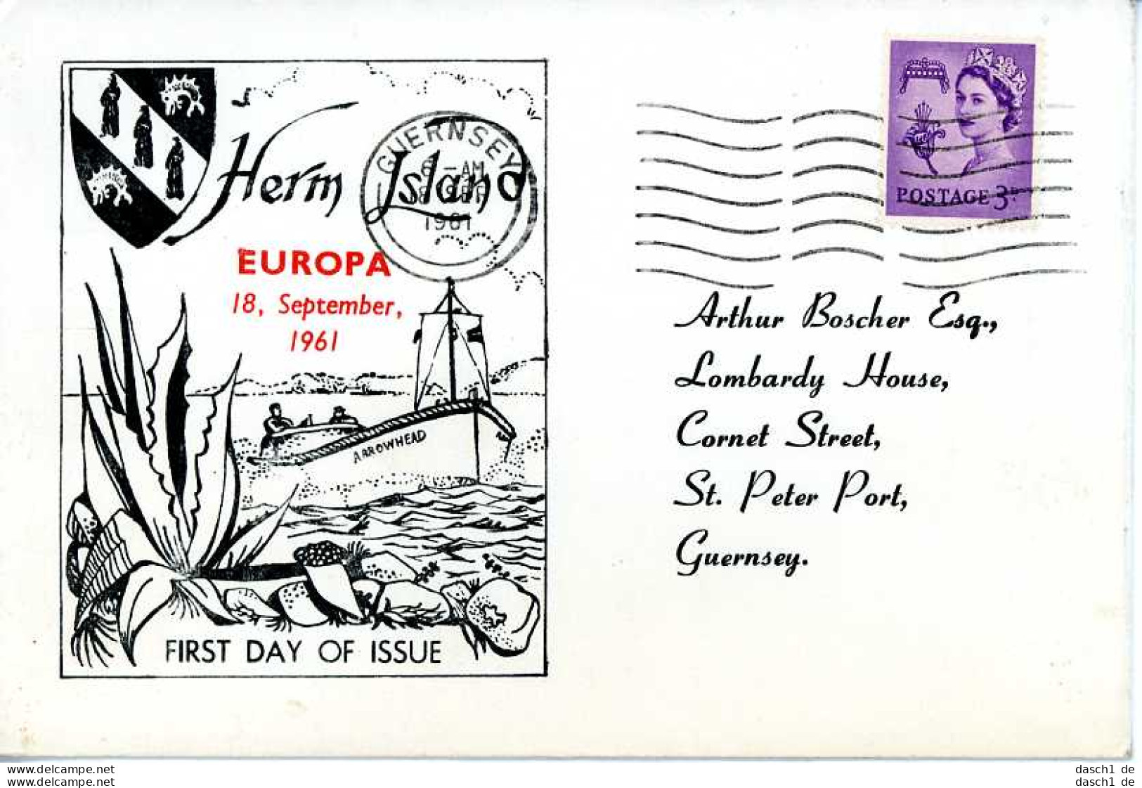 Europa, CEPT, 1961, FDC Und Sonderbelege, Grossbritannien, 6 Belege - 1961