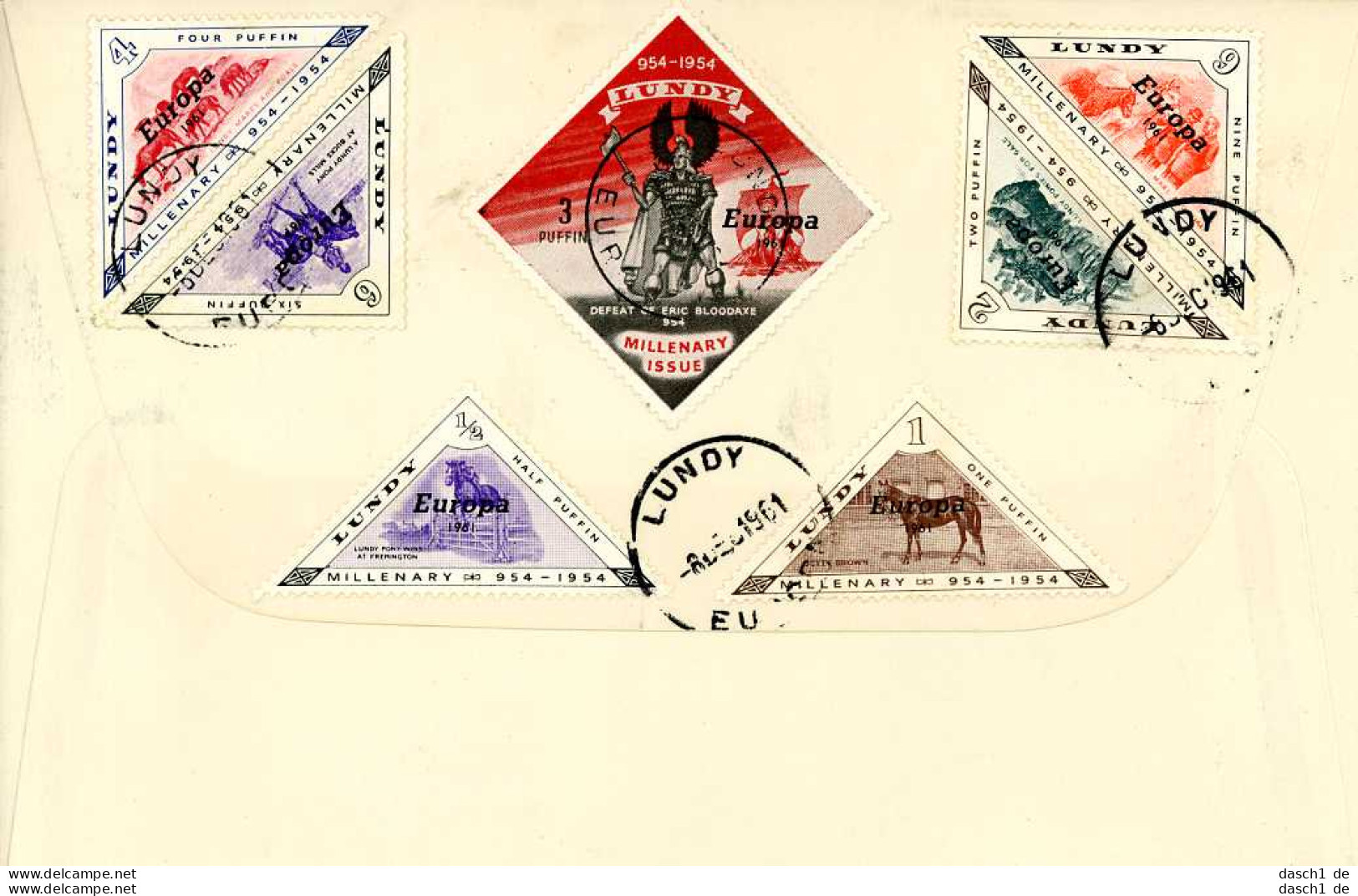 Europa, CEPT, 1961, FDC Und Sonderbelege, Grossbritannien, 6 Belege - 1961