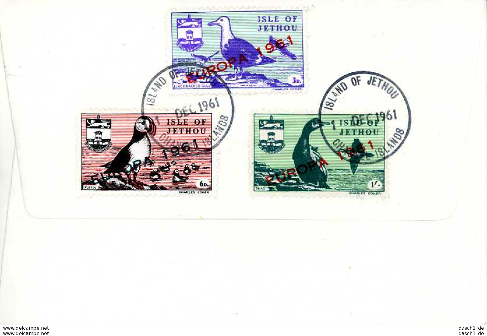 Europa, CEPT, 1961, FDC und Sonderbelege, Grossbritannien, 6 Belege