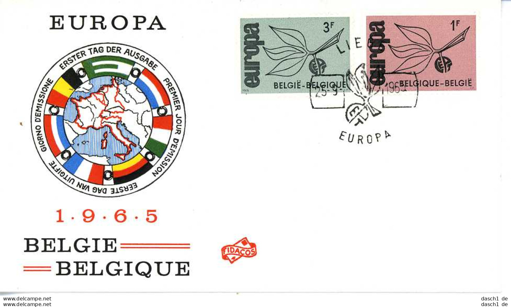 Europa, CEPT, 1965, FDC Und Sonderbelege,  24 Belege - 1965