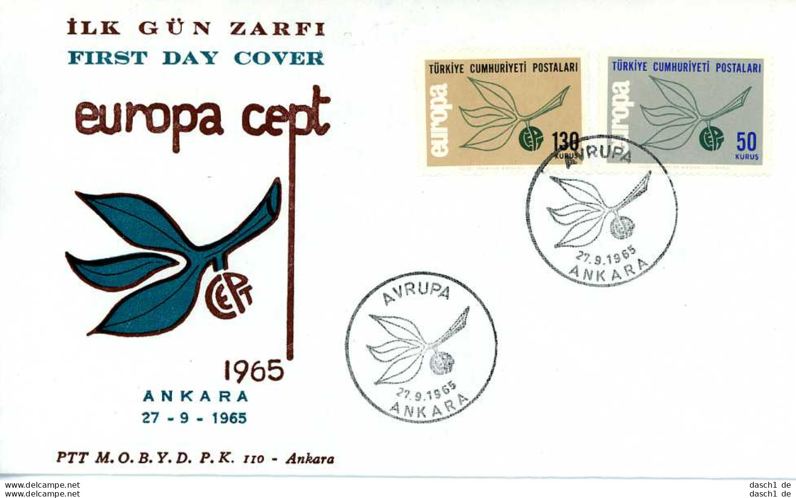 Europa, CEPT, 1965, FDC Und Sonderbelege,  24 Belege - 1965