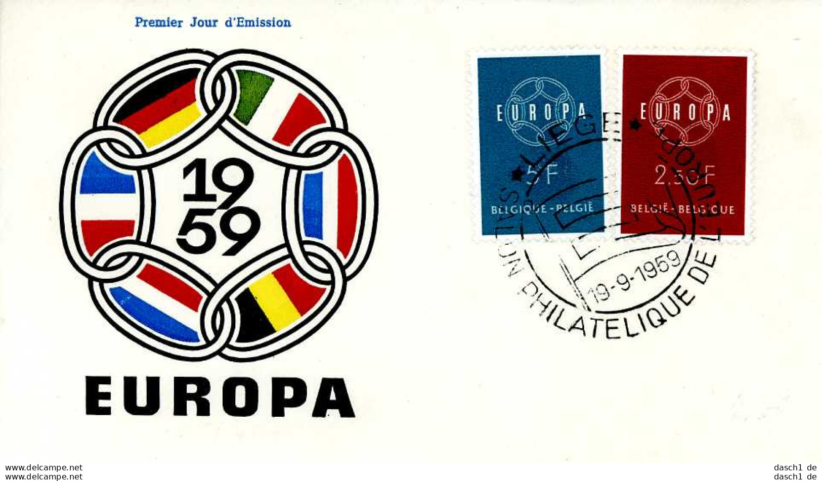 Europa, CEPT, 1959, FDC Und Sonderbelege, 14 Briefe - 1959
