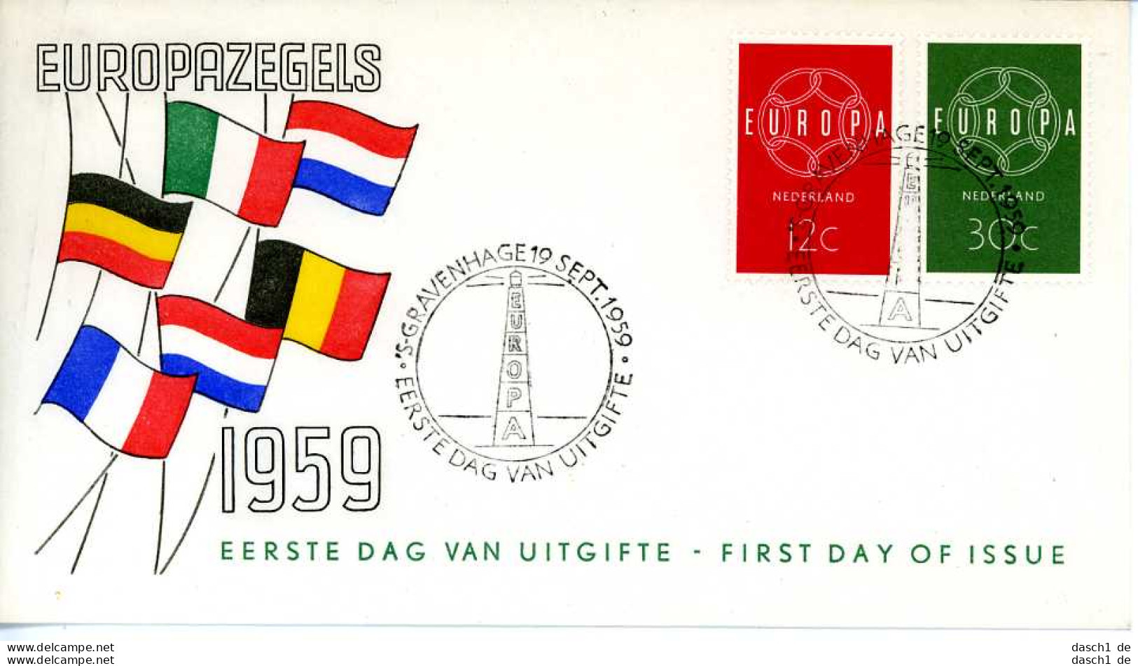 Europa, CEPT, 1959, FDC Und Sonderbelege, 14 Briefe - 1959