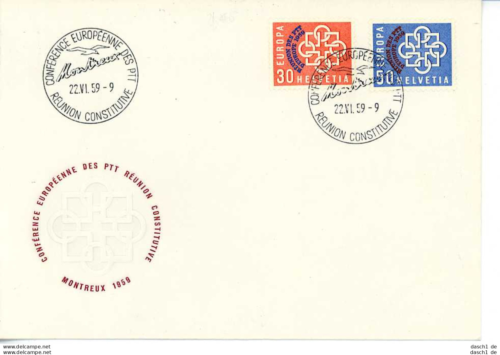 Europa, CEPT, 1959, FDC und Sonderbelege, 14 Briefe