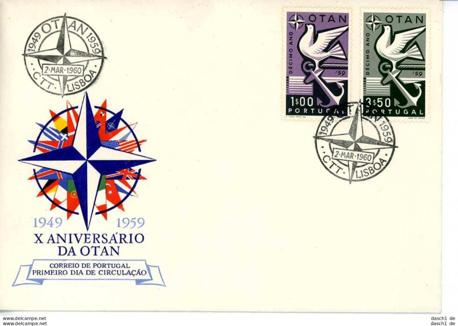 Europa, CEPT, 1959, FDC und Sonderbelege, 14 Briefe