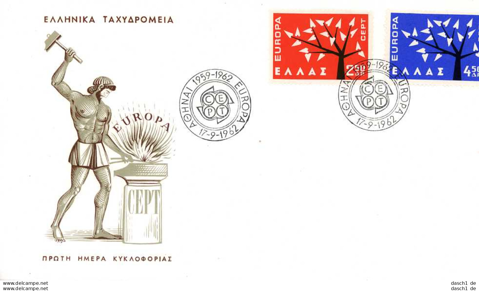 Europa, CEPT, 1962, FDC Und Sonderbelege,  21 Belege - 1962