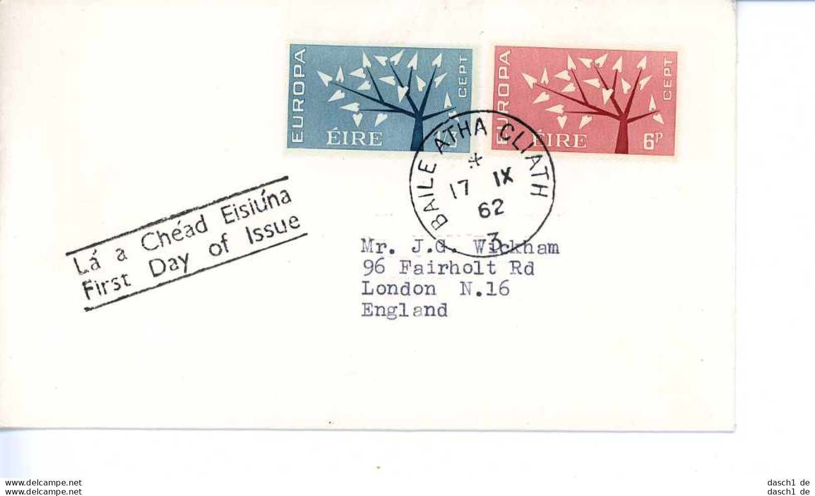 Europa, CEPT, 1962, FDC und Sonderbelege,  21 Belege