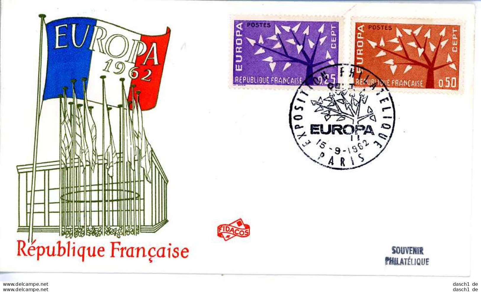 Europa, CEPT, 1962, FDC und Sonderbelege,  21 Belege