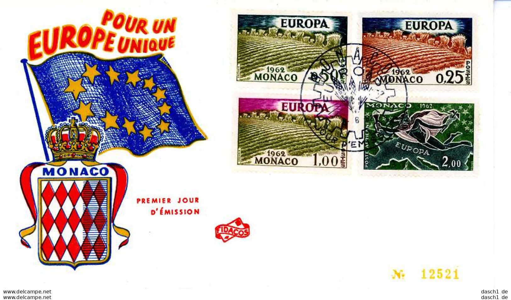 Europa, CEPT, 1962, FDC und Sonderbelege,  21 Belege