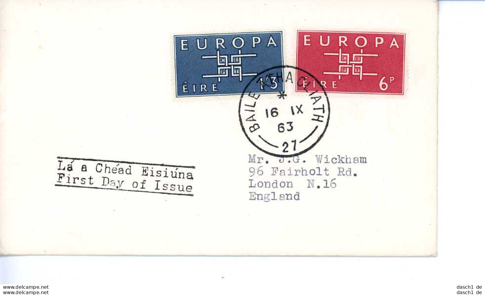 Europa, CEPT, 1963, FDC Und Sonderbelege,  23 Belege - 1963