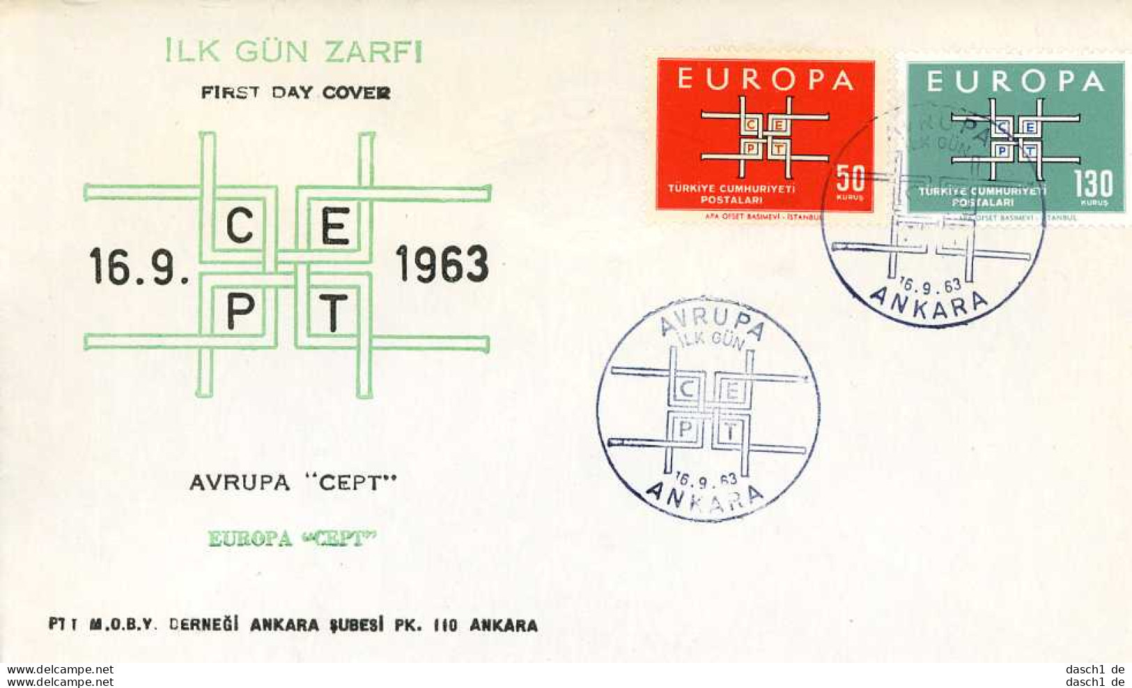 Europa, CEPT, 1963, FDC und Sonderbelege,  23 Belege