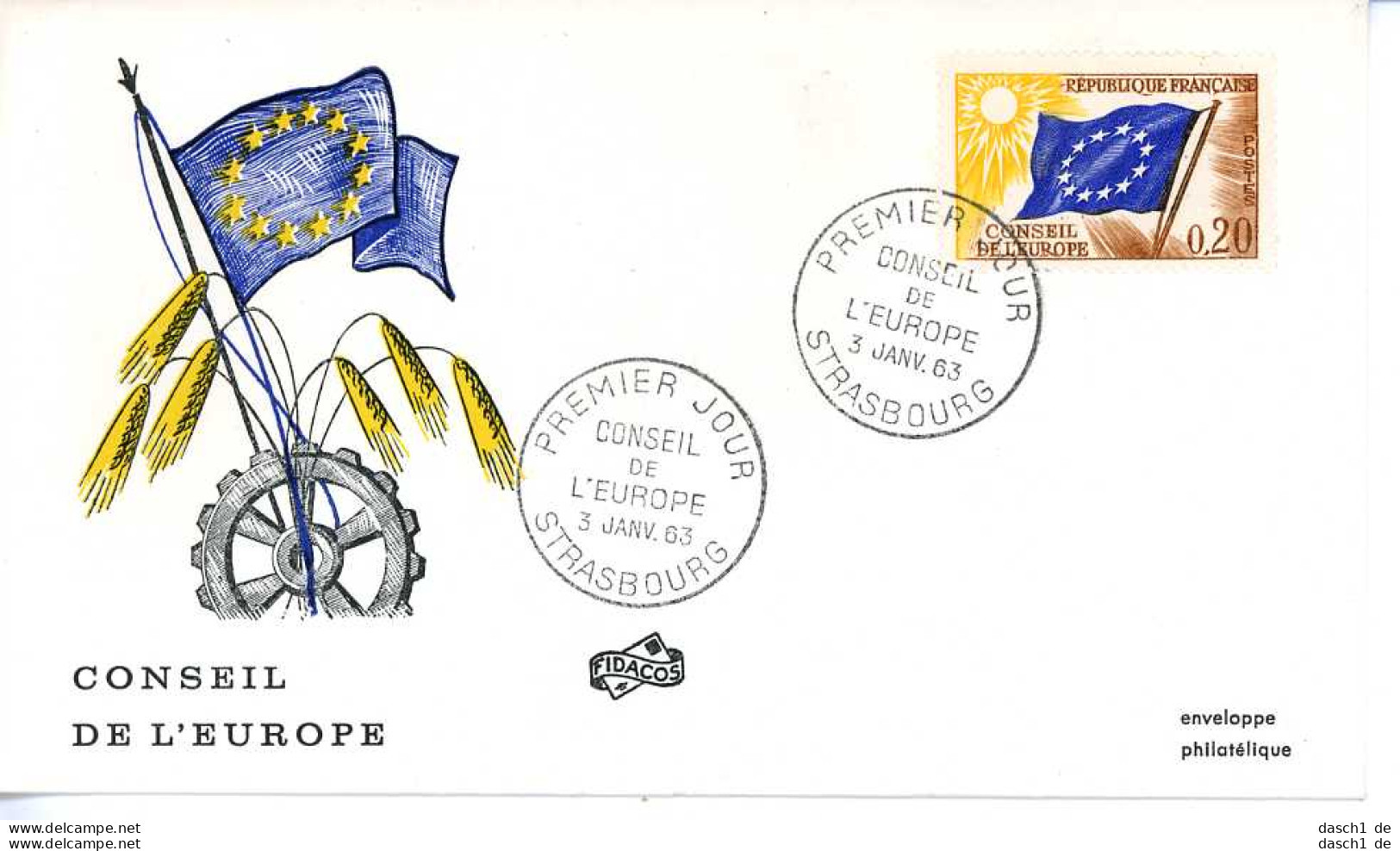 Europa, CEPT, 1963, FDC und Sonderbelege,  23 Belege