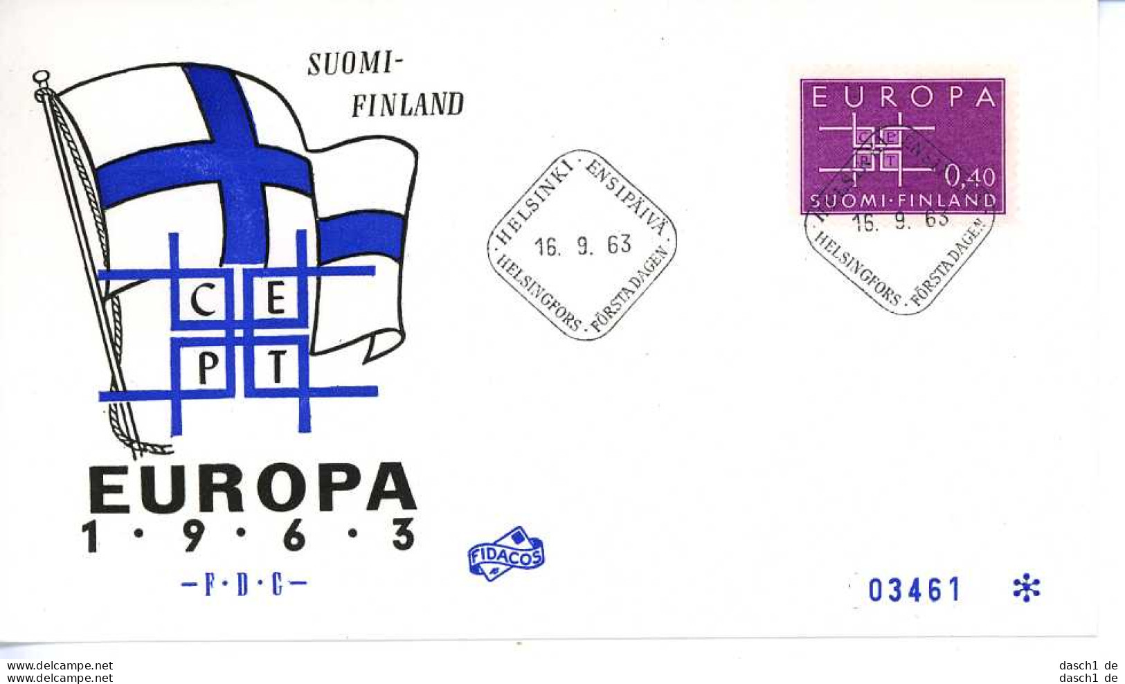 Europa, CEPT, 1963, FDC und Sonderbelege,  23 Belege