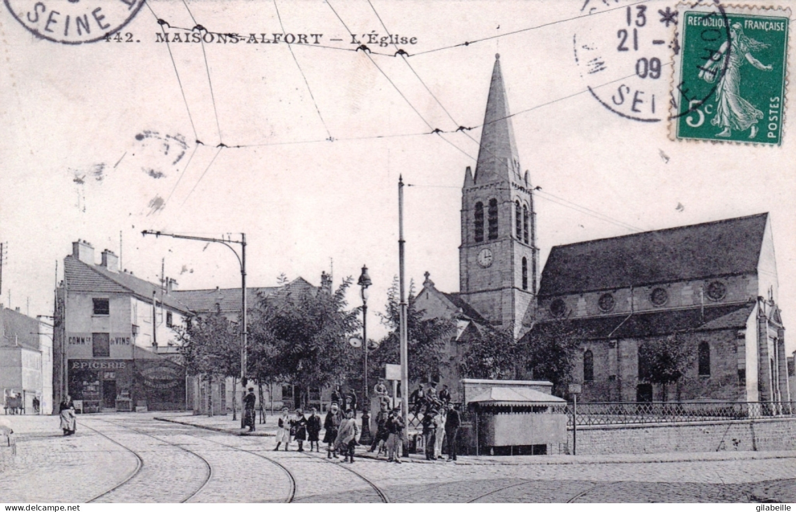 94 - Val De Marne - MAISONS ALFORT - L Eglise - Vespasienne - Epicerie - Maisons Alfort
