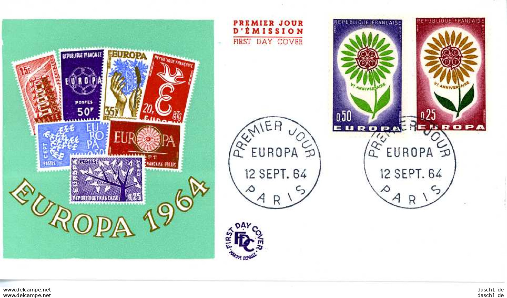 Europa, CEPT, 1964, FDC und Sonderbelege,  23 Belege