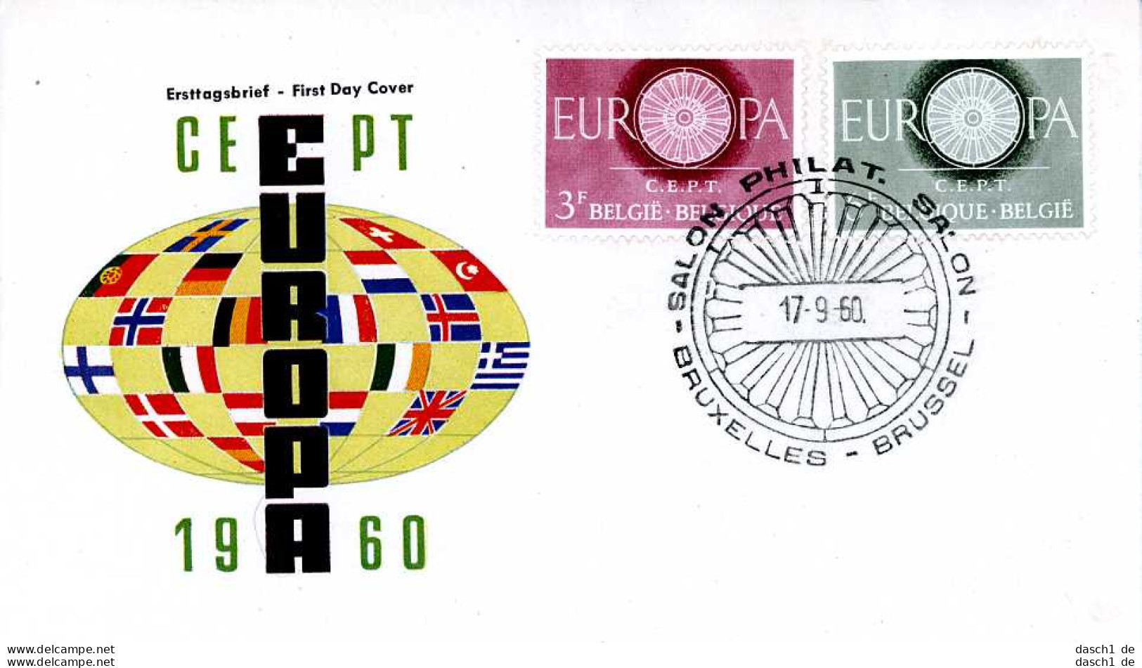 Europa, CEPT, 1960, FDC und Sonderbelege, 21 Briefe