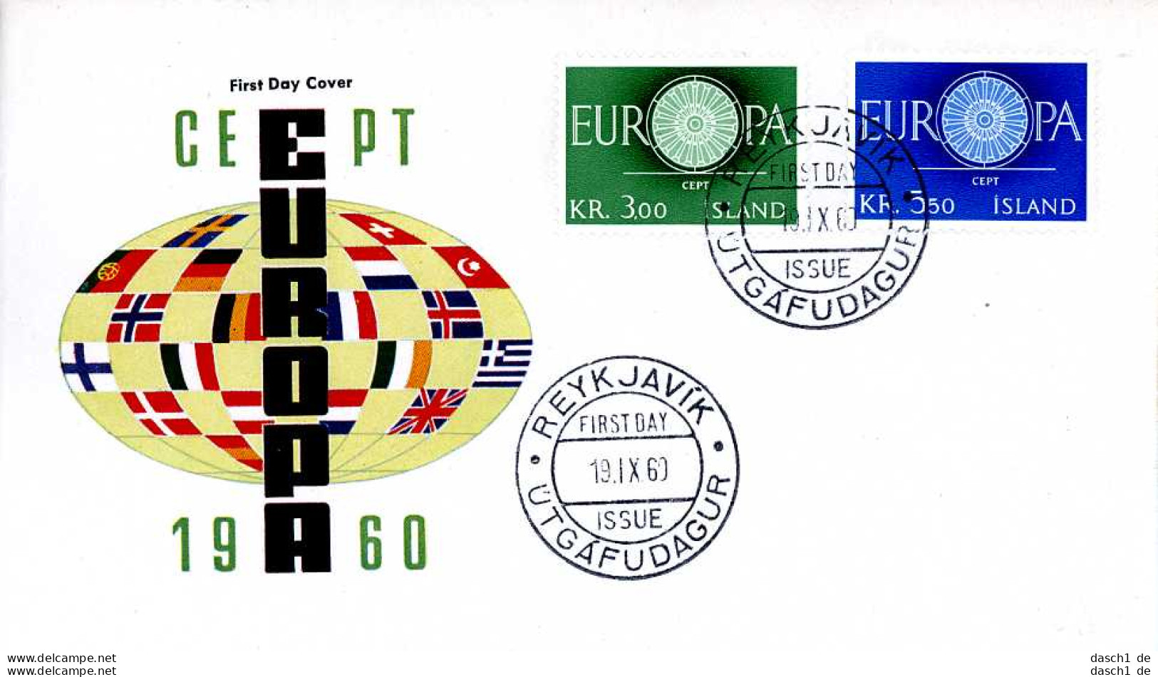 Europa, CEPT, 1960, FDC und Sonderbelege, 21 Briefe