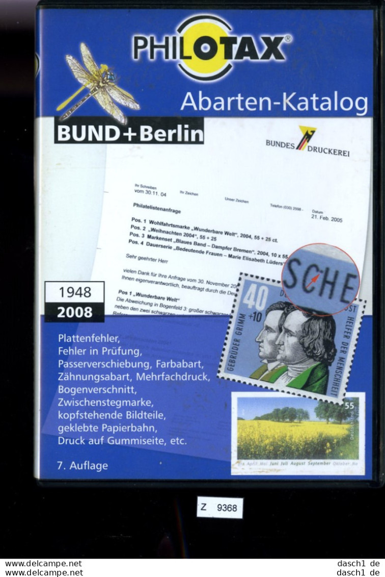 Katalog, Philotax, Bundesrepublik, Und Berlin, 7. Auflage, Abarten - Katalog - German