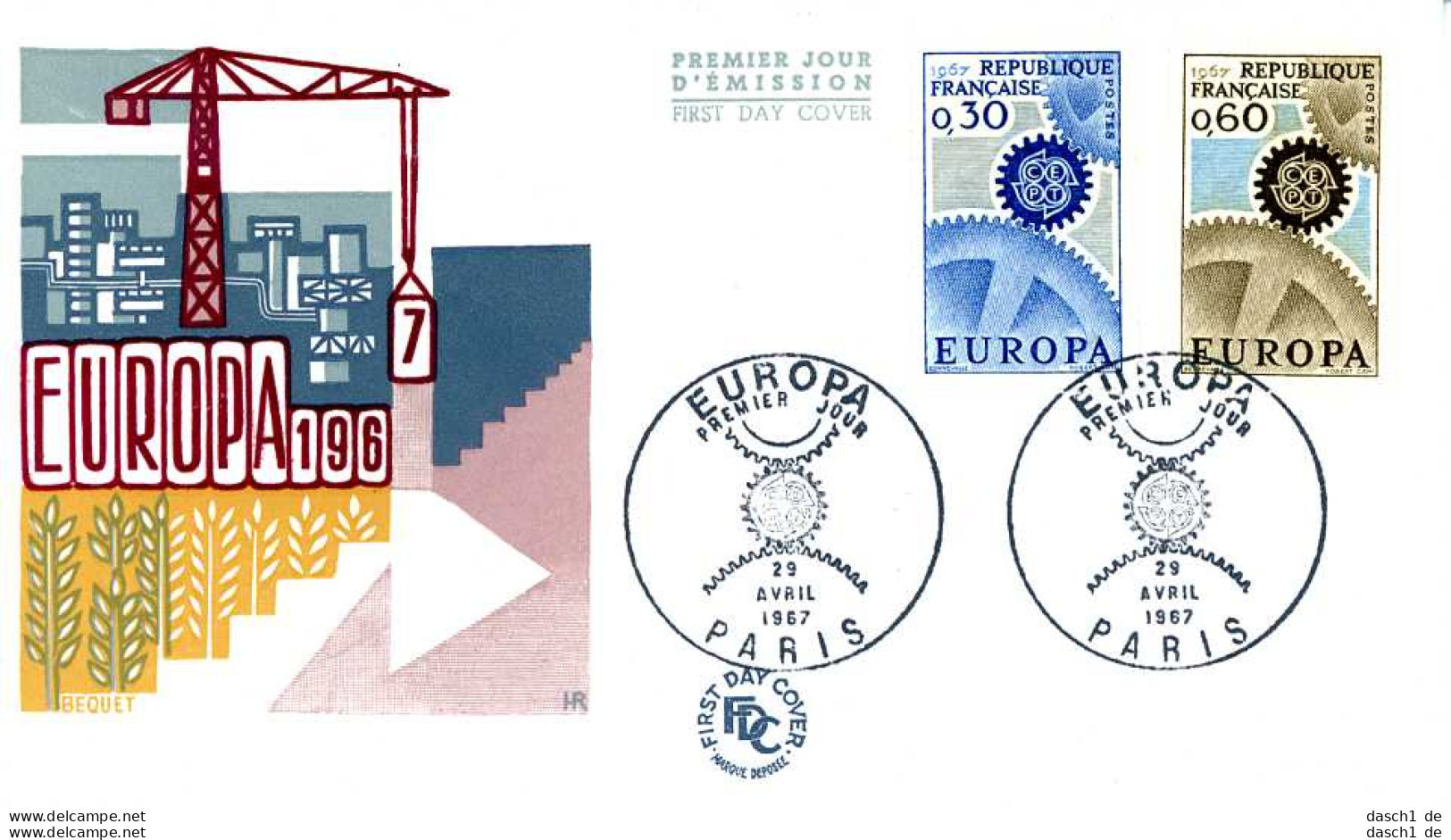 Europa, CEPT, 1967, FDC und Sonderbelege,  37 Belege