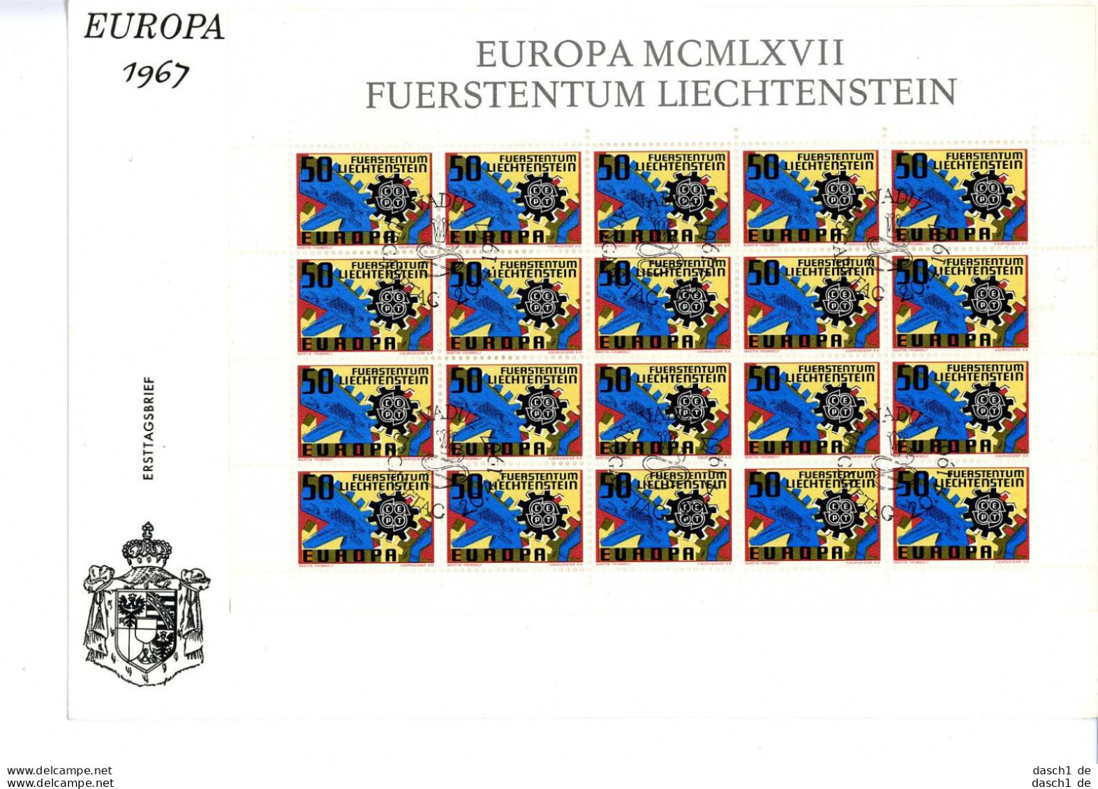 Europa, CEPT, 1967, FDC und Sonderbelege,  37 Belege