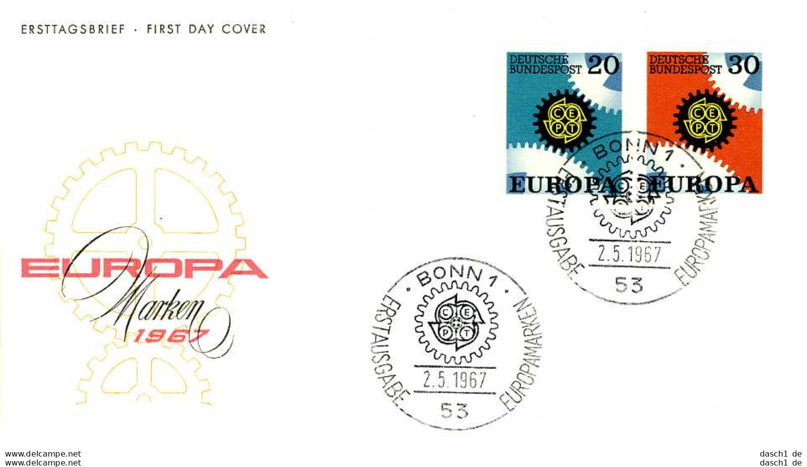 Europa, CEPT, 1967, FDC und Sonderbelege,  37 Belege