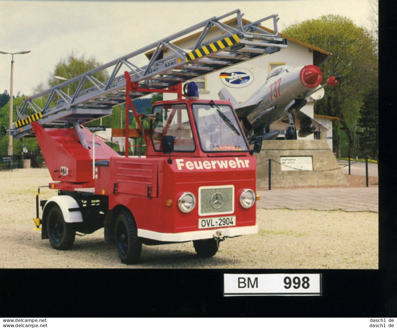 Feuerwehr, Bund - Sonderpostkarte Nicht Gelaufen - Drehleiter DL-10, Multicar - Sapeurs-Pompiers