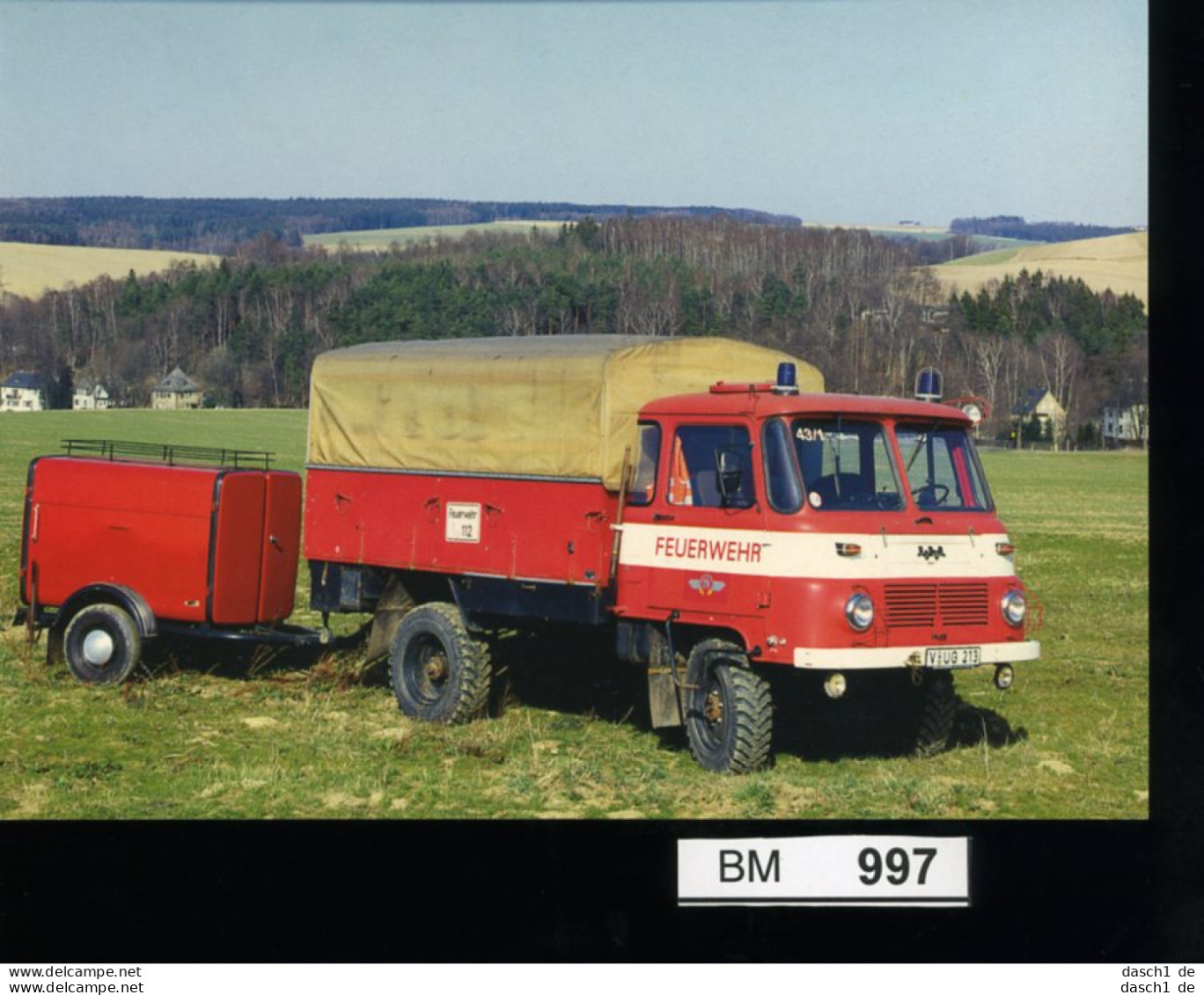 Feuerwehr, Bund - Sonderpostkarte Nicht Gelaufen - Löschfahrzeug LF 8 - Sapeurs-Pompiers