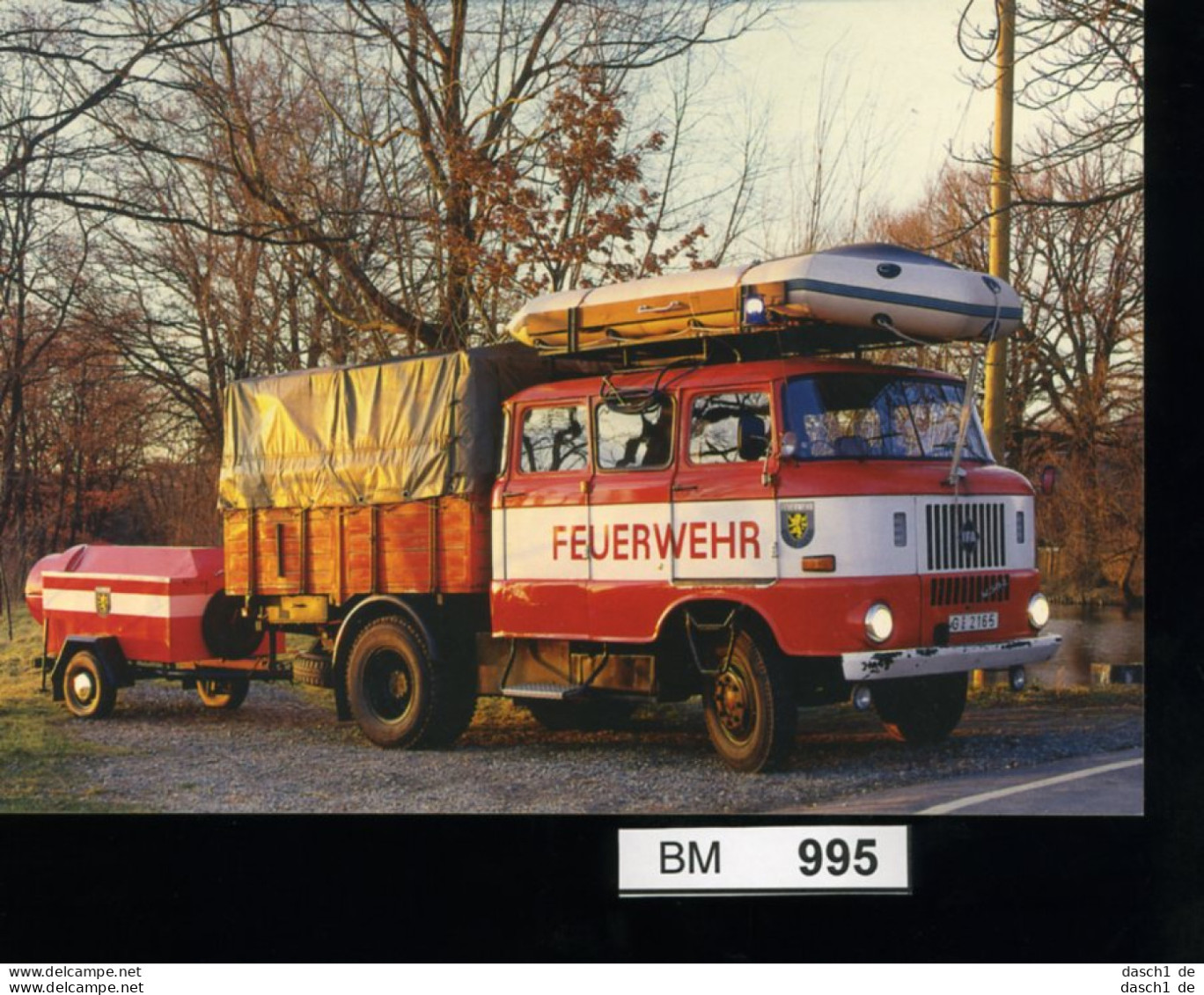 Feuerwehr, Bund - Sonderpostkarte Nicht Gelaufen - Tauchgerätewagen TGW, W 50 - Firemen