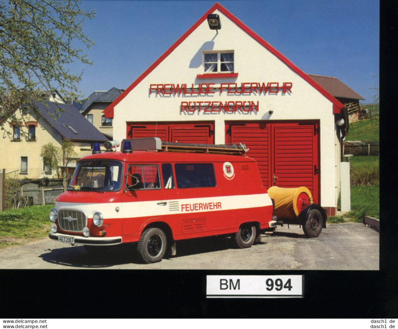 Feuerwehr, Bund - Sonderpostkarte Nicht Gelaufen - Kleinlöschfahrzeig KLF-TS-8, B 1000 - Sapeurs-Pompiers