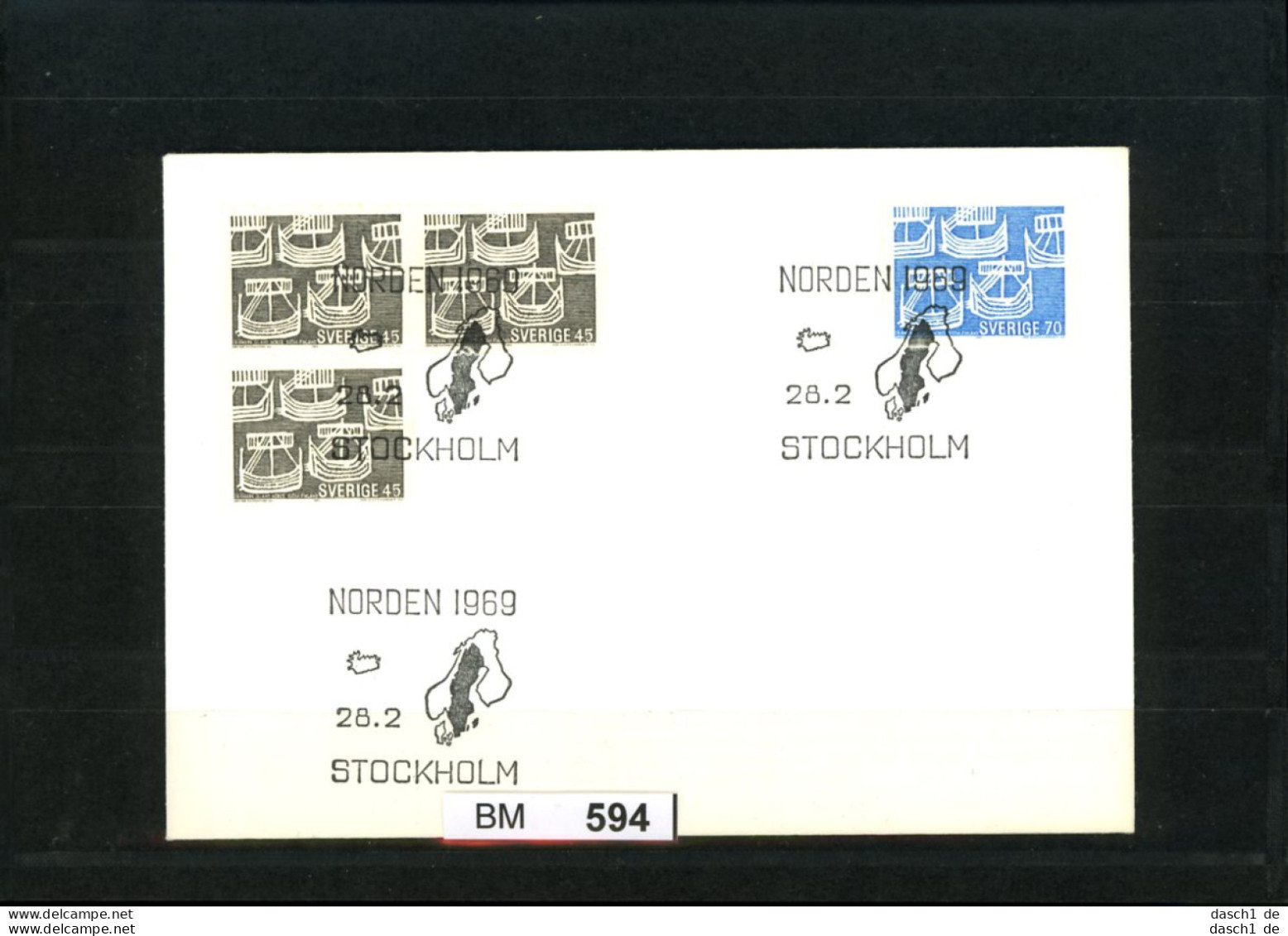 Schweden, Sonderbeleg 1969 - Arqueología