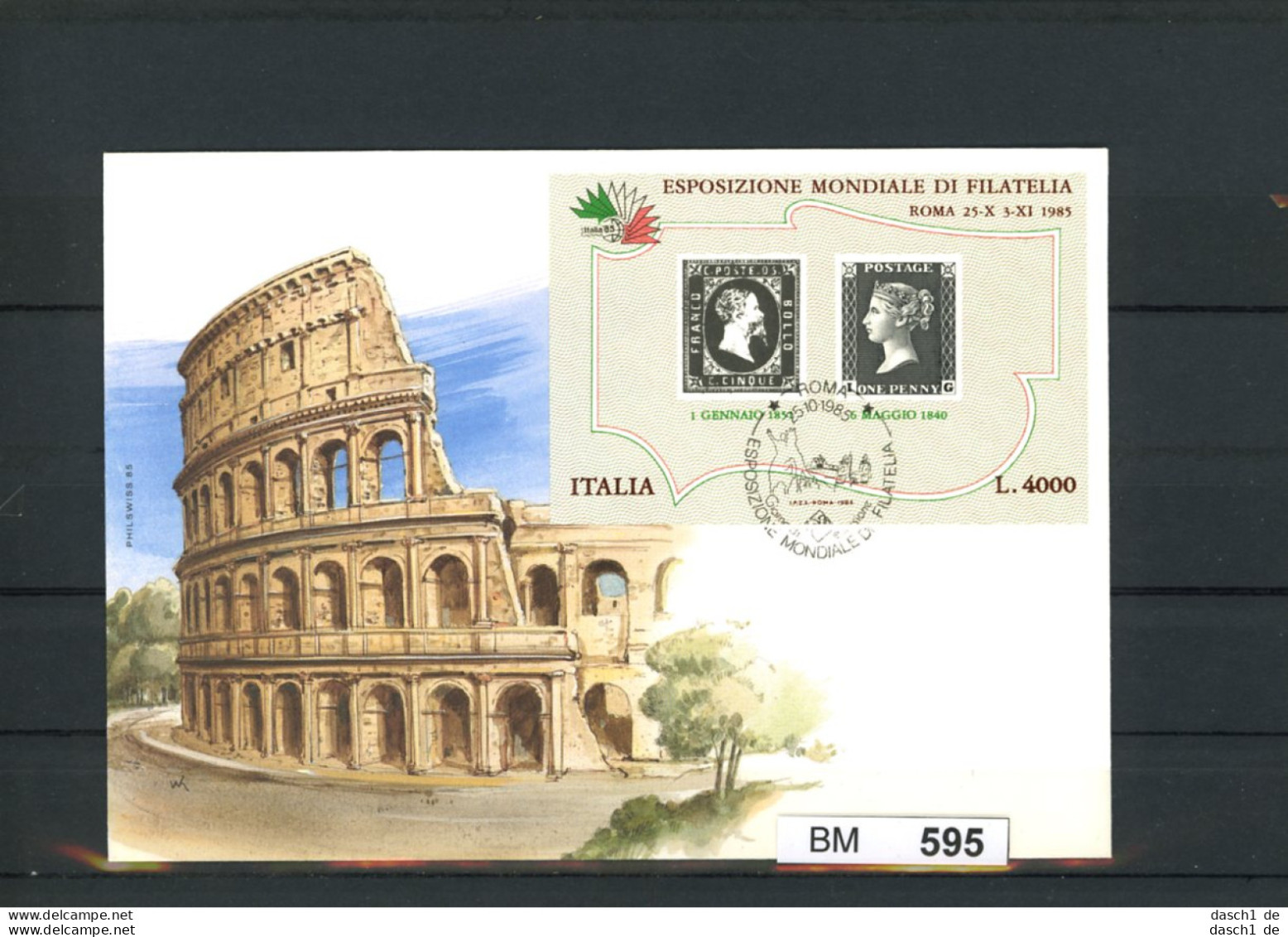 Italien, Sonderbeleg 1985 - Arqueología