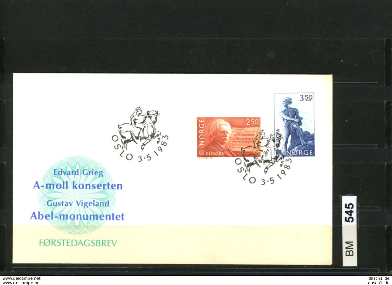 Norwegen, FDC 1983, 885-886 - Briefe U. Dokumente